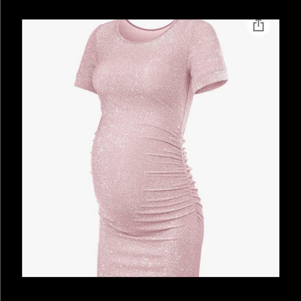 Pink maternity dress (large)